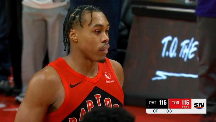 猛龙76人加时赛生死时刻：VJ单挑三分追平 巴恩斯两罚一中绝杀76人