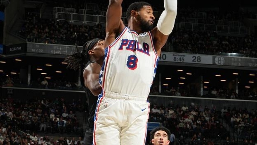 庄神重伤离场乔治半场0分，马克西22+9+7，76人完胜篮网终结2连败