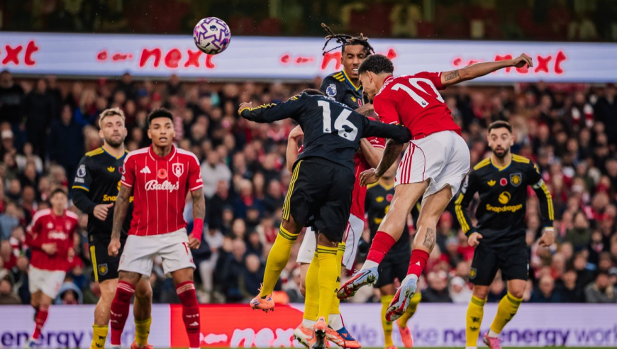 占了便宜要还的！曼联下半场秒丢球，森林悍将强力头槌顶死角