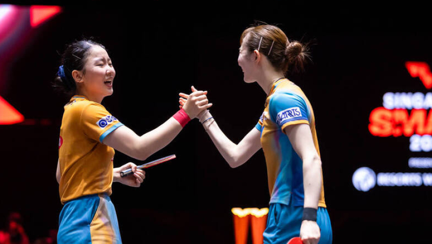 张本早田首次女双夺冠日媒嗨了 豪言：她们奥运争金之路正逐渐清晰