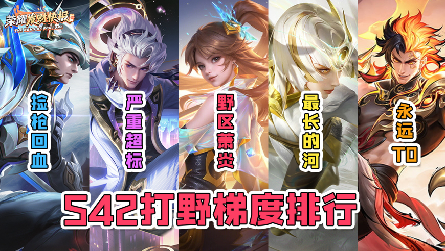 云缨原地封神！强度超越镜虎？韩信马超直逼T0！S42打野梯度排行！