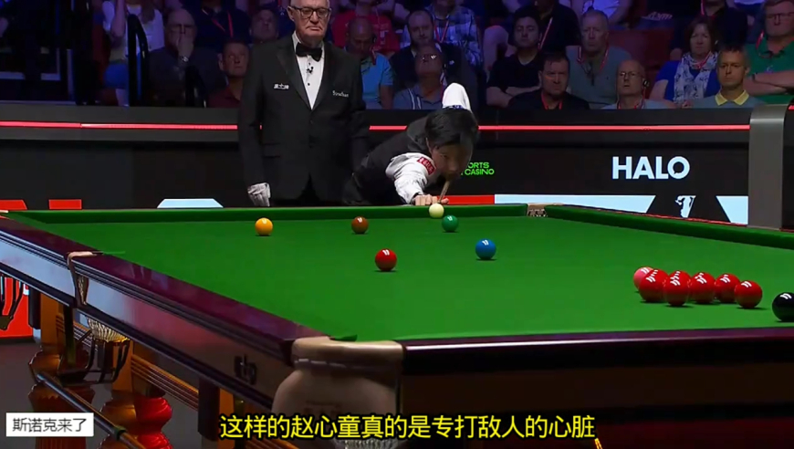 世锦赛师徒大战第3集！赵心童亮出极限准度，贴库长台专打心脏