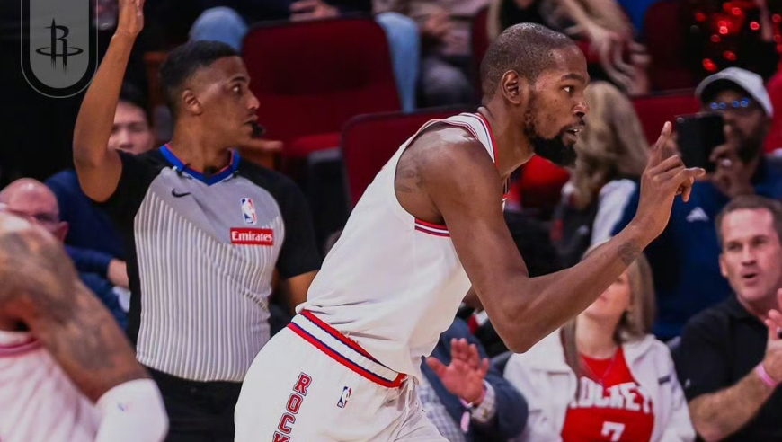 火箭送奇才10连败！杜兰特23分，替补双煞爆发，但也暴露三个问题