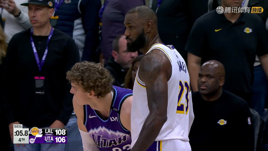 逃过一劫！慢镜回看乔治错失三分绝杀 爵士主帅抱怨湖人犯规在先