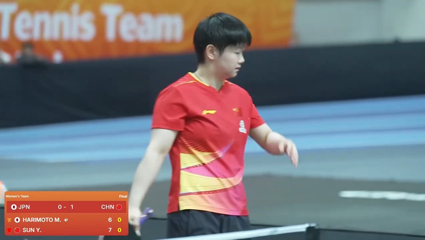 太强了！慢镜还原孙颖莎3-0打爆张本美和全过程，全场沸腾