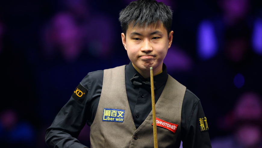 闲庭信步 赵心童光速出杆轻松轰破百