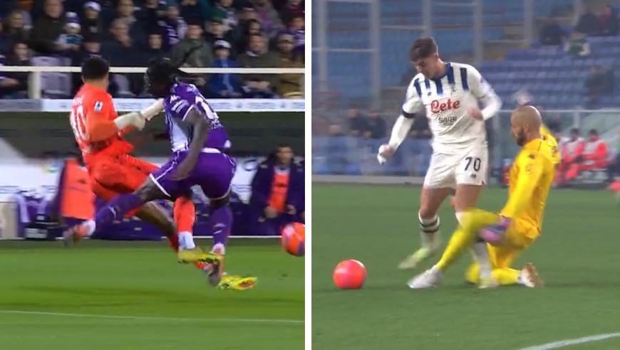 双红会！意甲同夜两位门将开场双双被红牌罚下，同款犯规裁判毫不留情肇事者一脸无辜