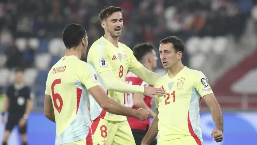 随着西班牙4-0大胜、瑞士4-1击败瑞典，世预赛最新积分榜出炉（3队已出线）