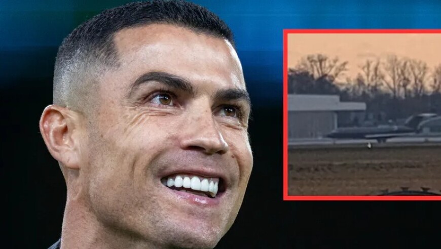 C罗价值超7000万欧私人飞机现身波兰，发言人证实他不在飞机上