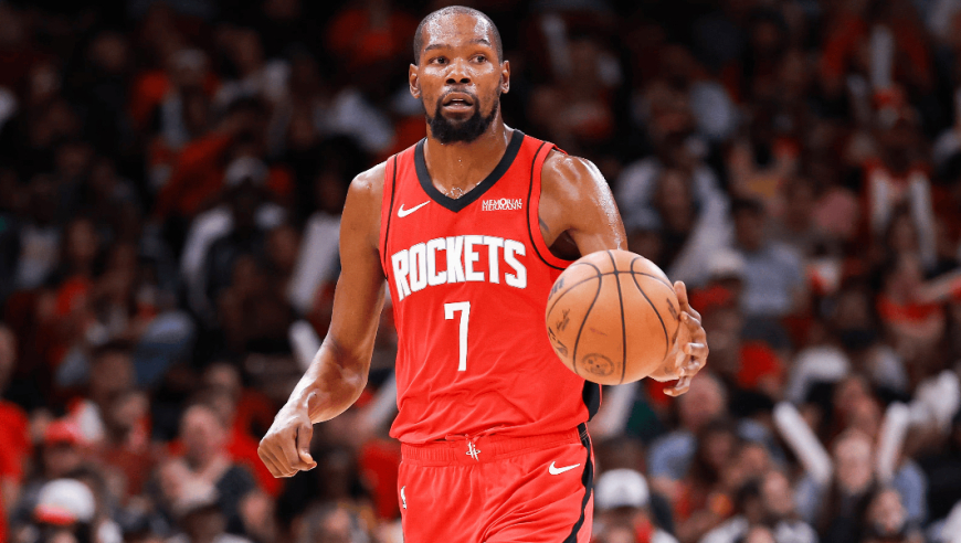 火箭升西部第三！杜兰特18+12创纪录 正负值+28引领6人上双