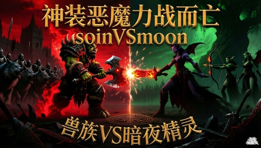 神装恶魔力战而亡 魔兽争霸xiaoy解说moon soin
