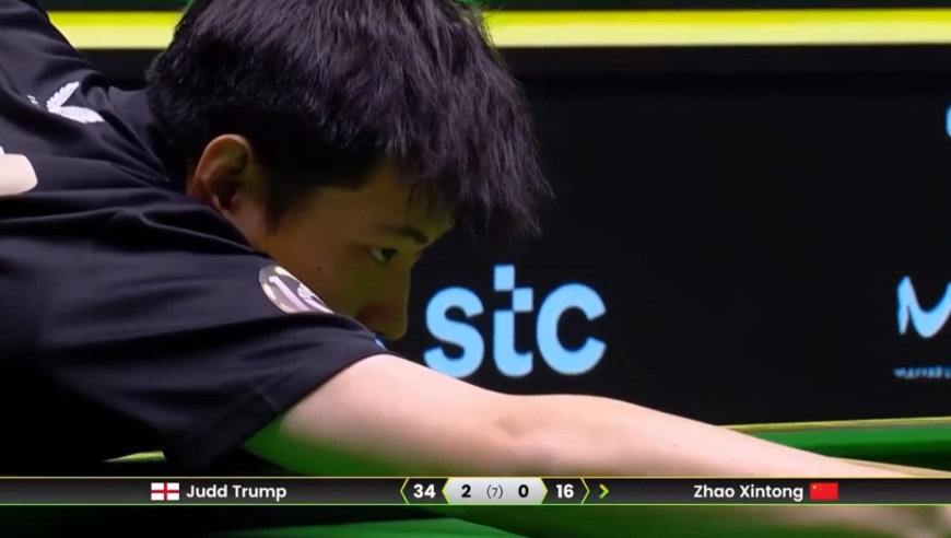 这杆斯诺克赛会十佳！赵心童拒绝被逆转，3-3小特进入决胜局！