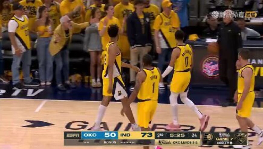 NBA总决赛G6：雷霆vs步行者第3节中文解说回放