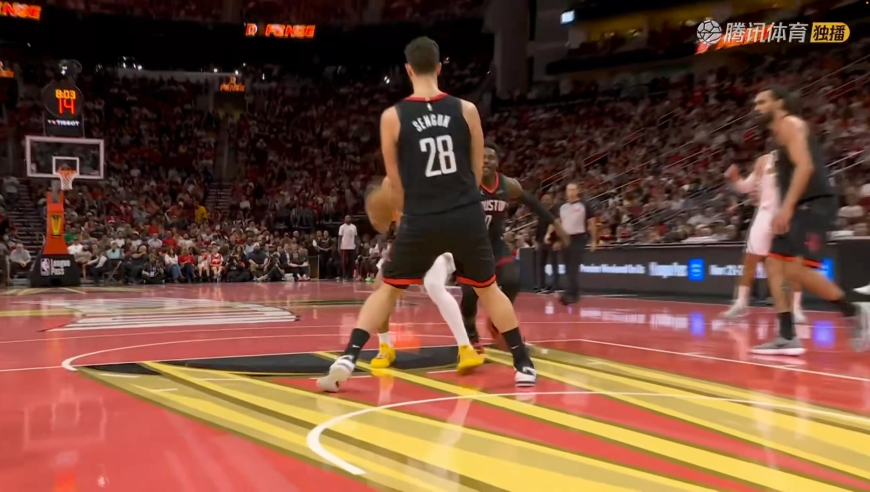 我也是喷火龙！申京篮下勾手得分 随后倒地背传谢泼德预定五佳球