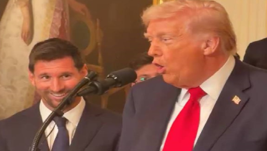 特朗普邀梅西表示小儿子既是梅西球迷又是C罗球迷