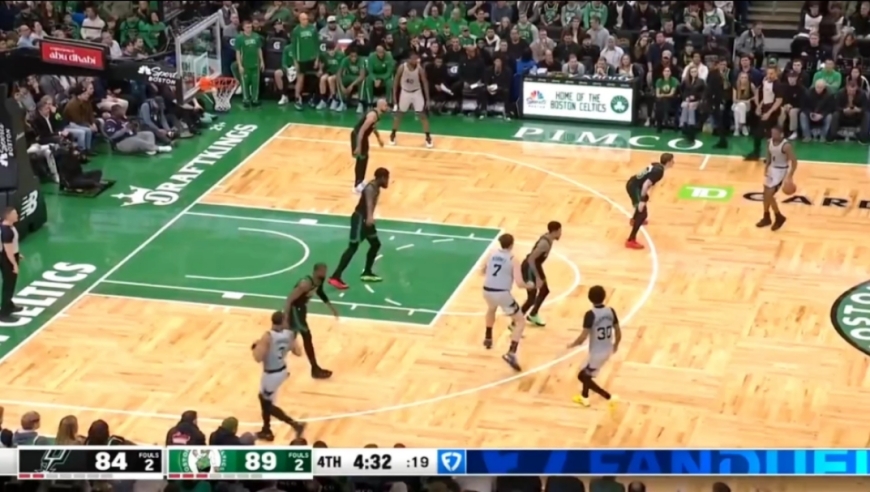 刺激！马刺vs凯尔特人最后5分钟：文班亚马连续关键中投杀死比赛