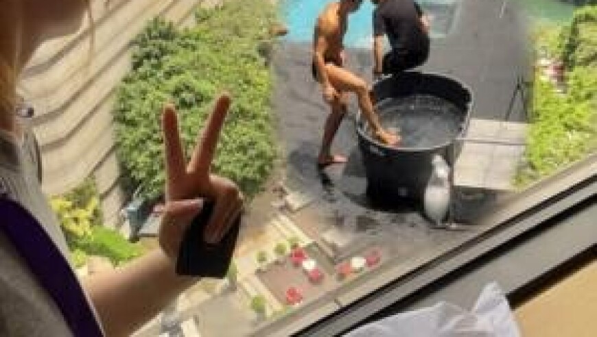 罗景房？有网友在酒店窗外看了C罗30分钟泡澡+冰浴，惊呼：我x！