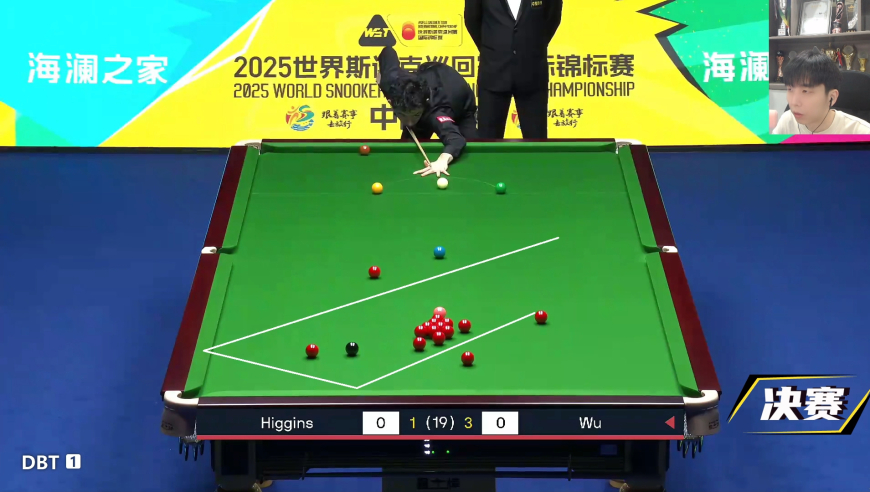 吴宜泽国锦赛决赛长台狙击，细节炸球拿下单杆过百，今晚能否毕业