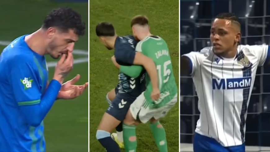 足坛同夜三大爆笑时刻：史诗级挥霍必进球+咬人染红+进球后被打出血