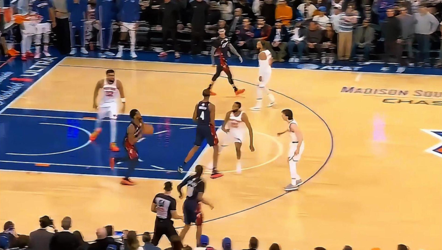 尼克斯骑士生死时刻：唐斯两罚一中 米切尔后场三分不中未能绝杀