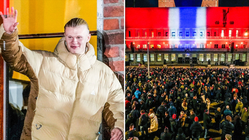 等了27年！挪威全胜战绩晋级世界杯 大批球迷不畏严寒齐聚广场庆祝