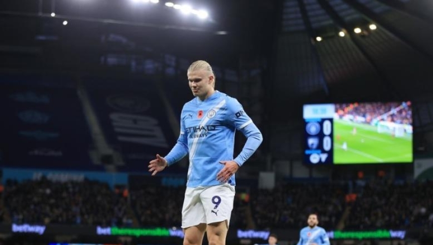 哈兰德双响一战3神迹，瓜帅盛赞比肩梅罗，曼城3-1黑马升英超第2