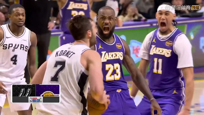 球迷泪目！詹姆斯单臂举火烧天暴力隔扣科内特 激情怒吼梦回灭霸詹