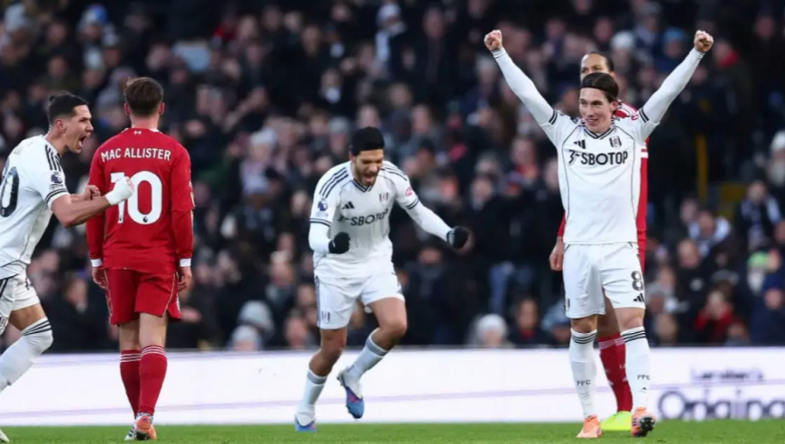 英超：利物浦2-2客平富勒姆 维尔茨、加克波破门 里德世界波绝平