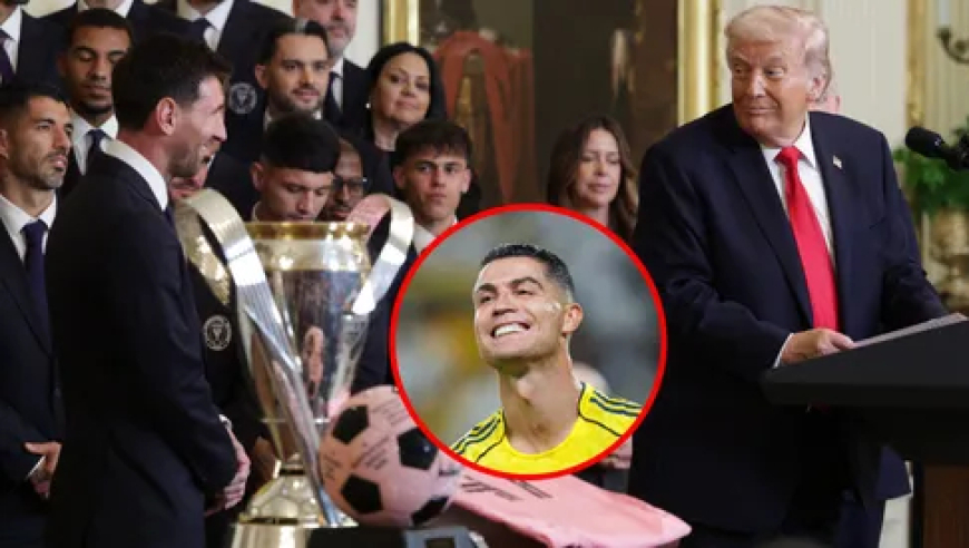 尴尬！梅西首次到访白宫，特朗普谈C罗！