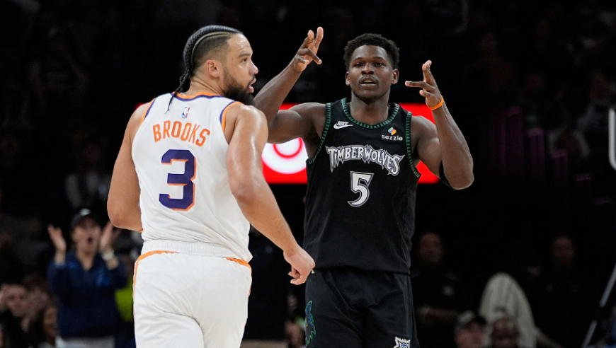 爱德华兹vs太阳40分集锦：21投15中无解单打+完美发挥难救森林狼