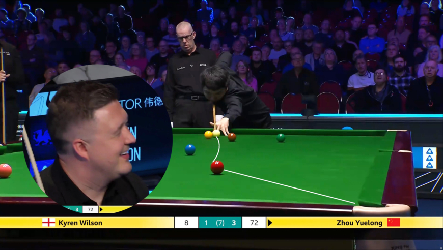 把世界冠军打笑了！周跃龙极限弧线球技惊四座，威尔逊无奈认输