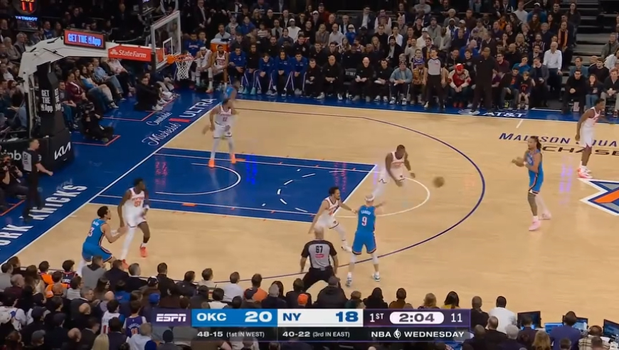 真有裁判保护？SGA明显进攻犯规不吹 布朗脸对脸直接狂骂裁判