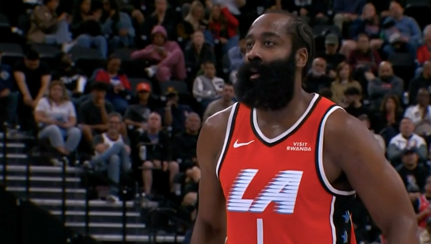 独木难支！哈登23+8+5三节打卡快船6连败 约基奇55+12+6