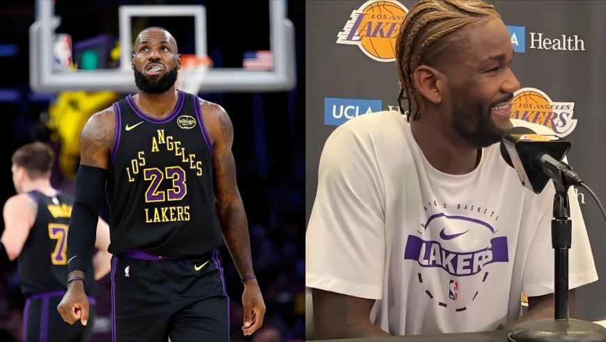 詹姆斯20秒连送两饼，艾顿被喂开心一顿夸：与他打球让我很轻松