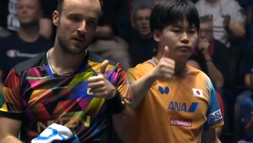 日本少爷涨球了！松岛辉空淘汰西蒙高茨互秀手感，竖大拇指相互点赞
