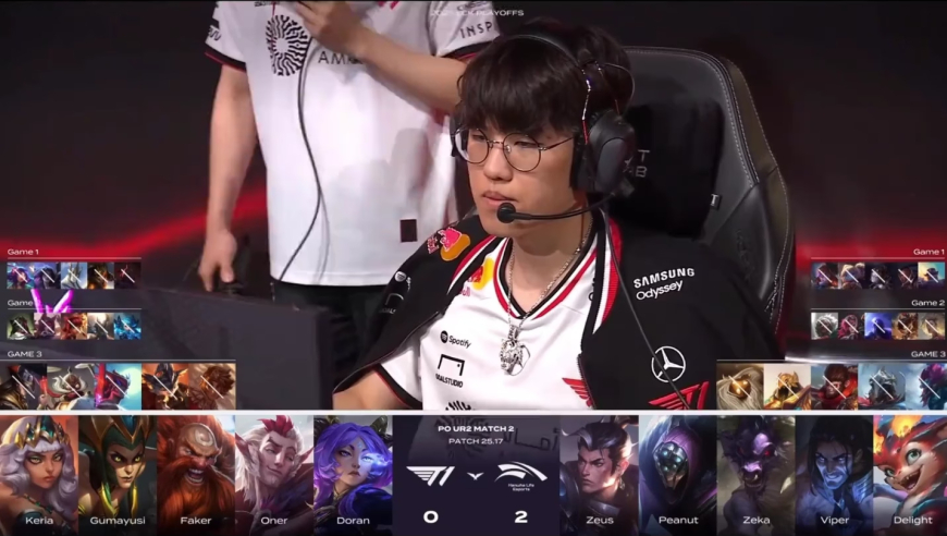 LOL：HLE三比零速通T1战队，Faker来到悬崖边了，再输一场无缘S赛