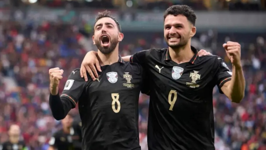 世欧预：葡萄牙9-1亚美尼亚晋级美加墨 B费、若昂-内维斯戴帽