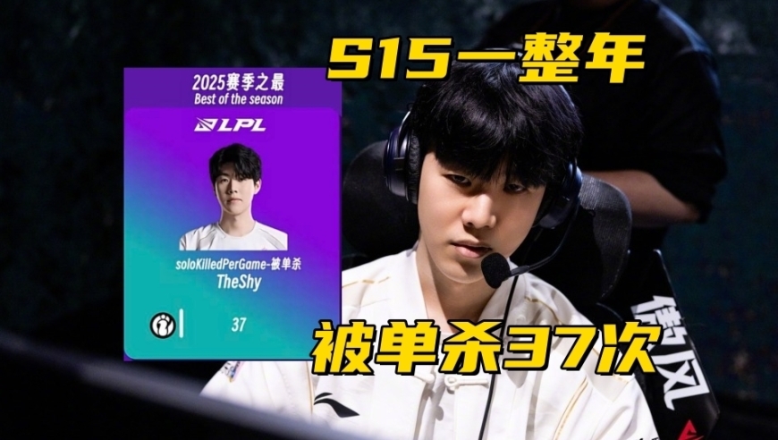 LPL“年度之最”数据出炉！TheShy沦为被单杀王，KC老板怒喷拳头