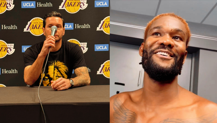 东里喂饼和雷迪克力挺！艾顿忍不住爆粗示爱湖人：我在湖人超兴奋