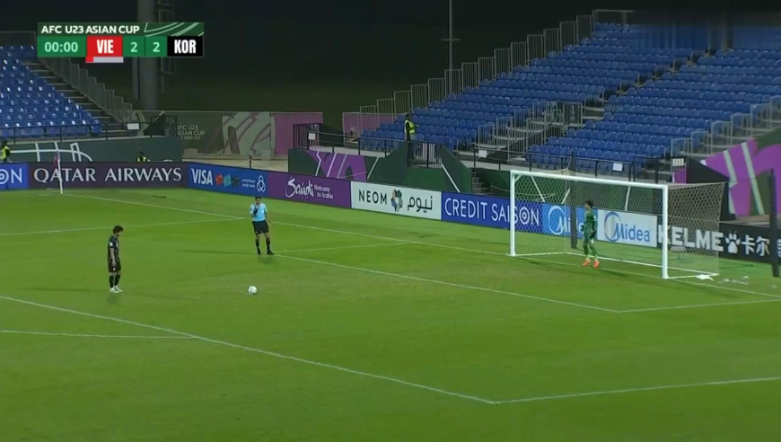 太刺激！慢镜还原U23越南点球大战绝杀韩国夺亚洲杯季军，全场沸腾