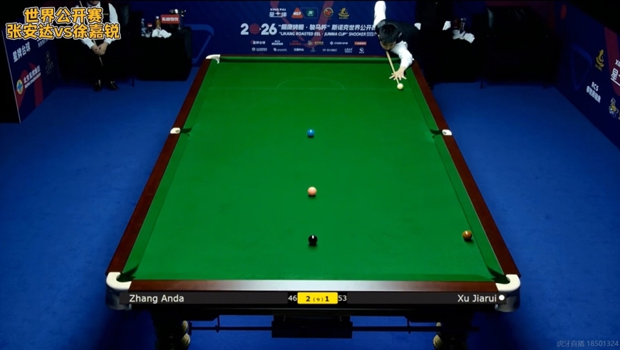 中国斯诺克又出天才神童 14岁小将徐嘉锐 连飙三颗S级彩球绝杀张安达