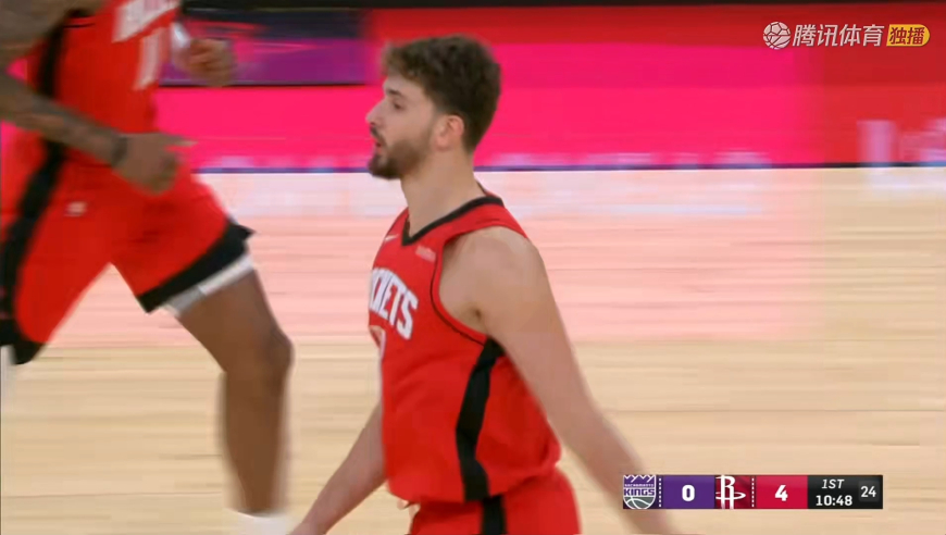 太默契！火箭开局连打精彩配合 申京杜兰特丝滑配合看嗨解说