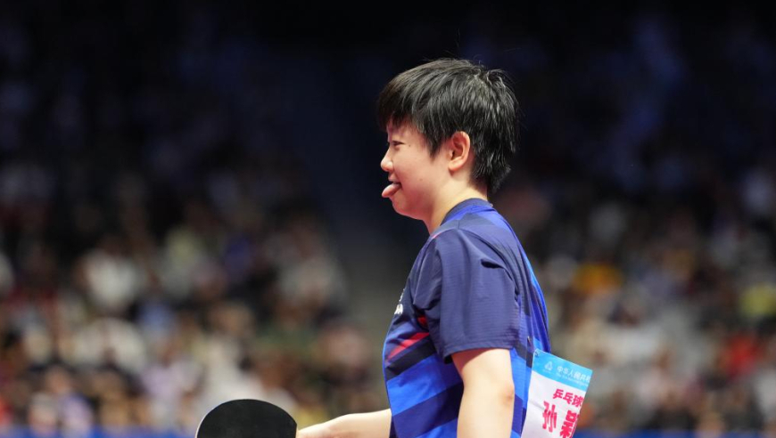 太熟悉！王曼昱孙颖莎金牌战首局就异常胶着 发球轮都难以得分