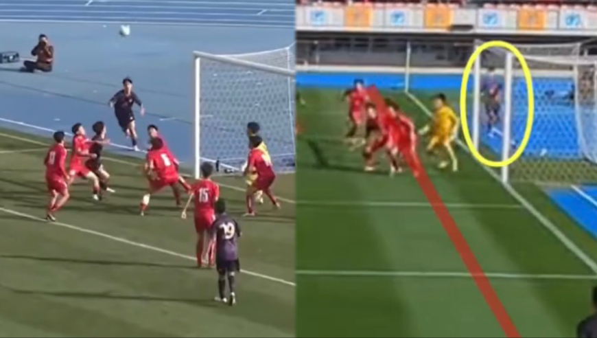 这球你怎么看？日本高中足球大会进球引热议，进球队员从底线返场破门