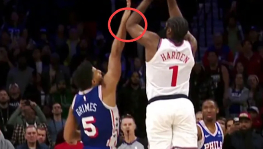 快船vs76人裁判报告：哈登最后一投被打手本该罚球3次