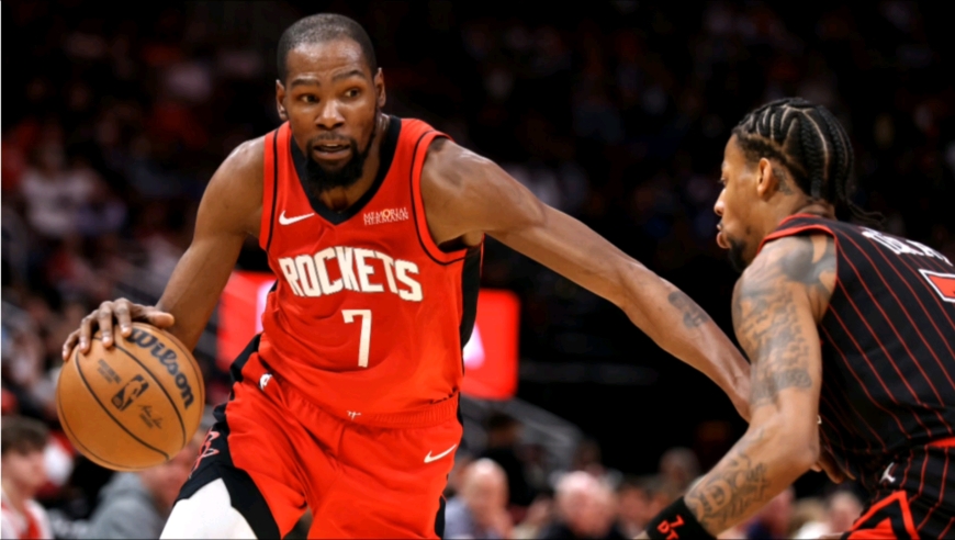 紧张到窒息！慢镜还原火箭公牛决胜时刻，杜兰特引领一波流秒杀对手