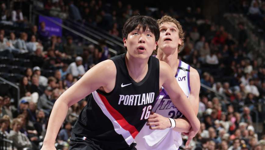 杨瀚森VS爵士3分1助攻1抢断1盖帽3失误集锦：唯一三分+6犯离场