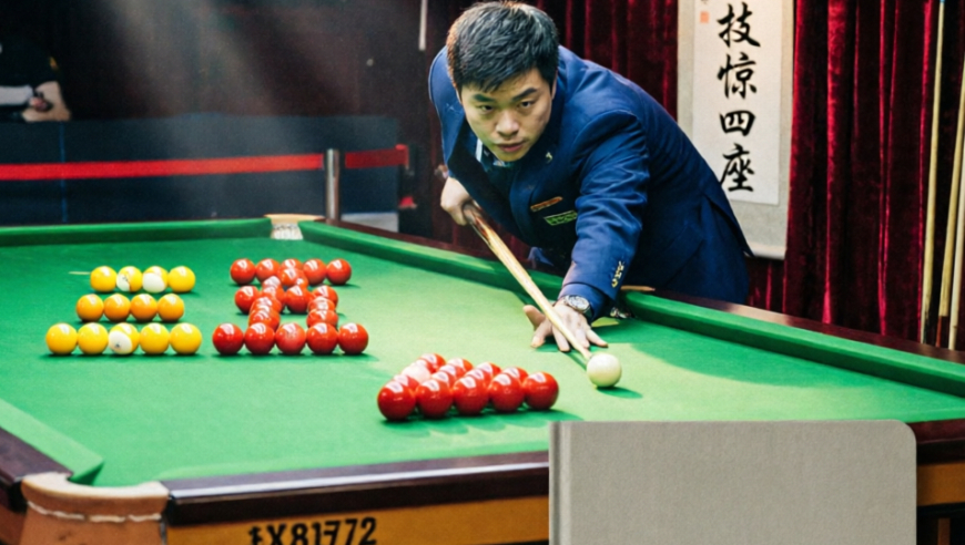 落后台面最高三五，丁俊晖奋起反击，连杆斯诺克技惊四座｜体坛记忆
