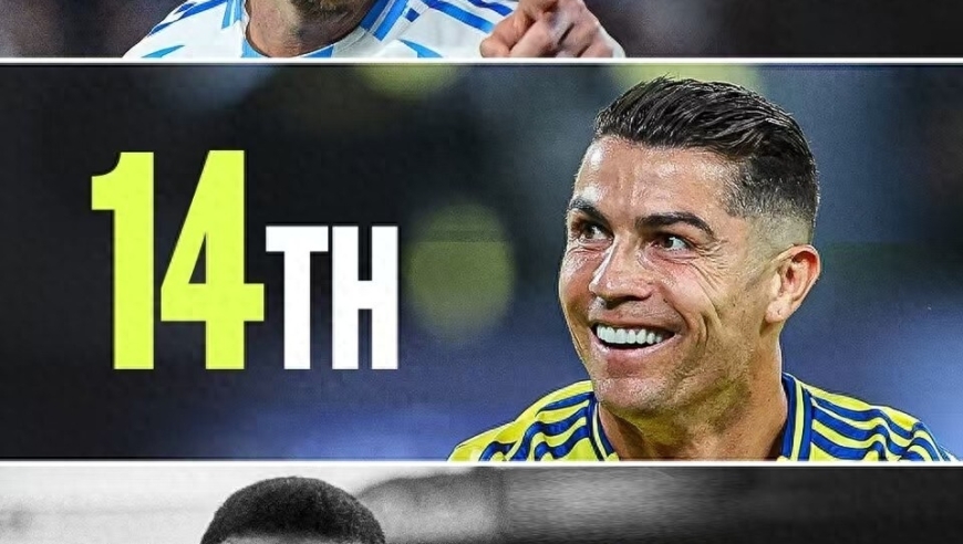 外媒评历史百大运动员：梅西第3 前十足球仅1人 C罗第14 贝利第18