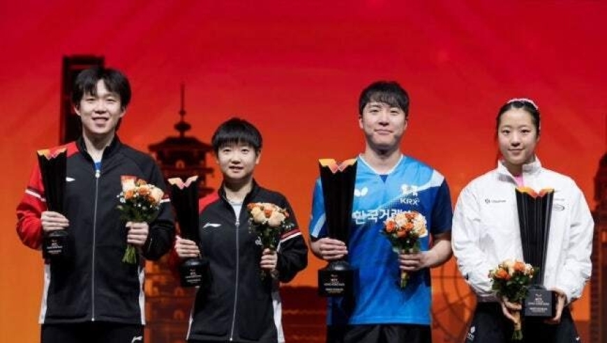 韩媒：申裕斌人美心善收获无数好评，混双夺冠向世界证明韩乒实力